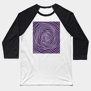 spiral pattern dark purple halloween pastel Baseball T-Shirt